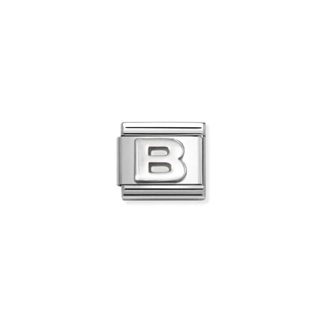 Composable Classic LETRAS oxidadas en acero y plata 925 B