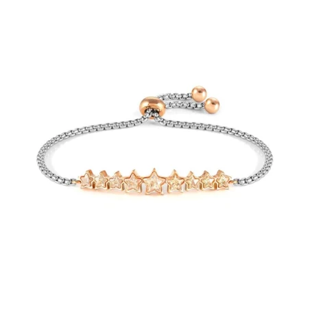 Pulsera Nomination Milleluci Acero y Baño Rosado, Circonitas Champán 028012/024