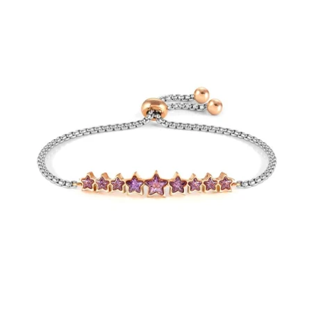 Pulsera Nomination Milleluci Acero y Baño Rosado, Circonitas Violeta 028012/001