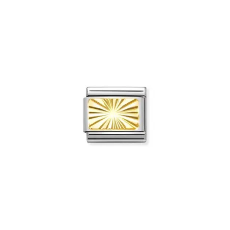 Componible Classic SIGNOS GRABADOS acero y oro de 18k CUSTOM Placa Diamantada