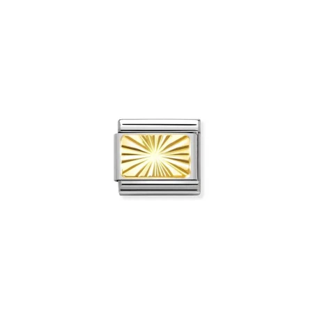 Componible Classic SIGNOS GRABADOS acero y oro de 18k CUSTOM Placa Diamantada