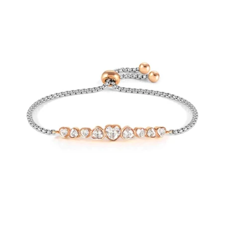 Pulsera Nomination Milleluci Acero y Baño Rosado, Circonitas Blancas 028011/010