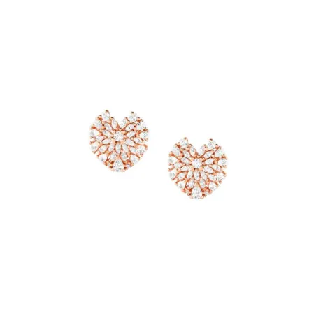 Pendientes Nomination Rayo Flight Corazón Plata Baño Rosado y Circonitas blancas 240209/005