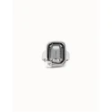 Anillo UNOde50 Unexpected Mujer Baño Plata y Cristal Gris ANI0776MCLMTL