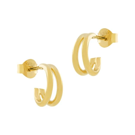 Pendientes Itemporality Cala Doble Aro Plata Baño Oro SEA-200-331-01