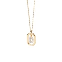 Gargantilla PdPaola Letters Plata Baño Oro  y Circonitas Letra D CO01-515-U