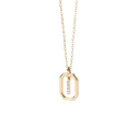 Gargantilla PdPaola Letters Plata Baño Oro  y Circonitas Letra I CO01-520-U