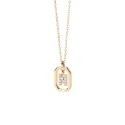 Gargantilla PdPaola Letters Plata Baño Oro  y Circonitas Letra N CO01-525-U