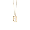 Gargantilla PdPaola Letters Plata Baño Oro  y Circonitas Letra T CO01-531-U