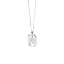 Gargantilla PdPaola Letters Plata Baño Rodio  y Circonitas Letra M CO02-524-U