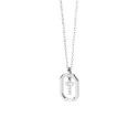 Gargantilla PdPaola Letters Plata Baño Rodio  y Circonitas Letra T CO02-531-U