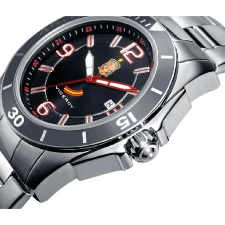 Reloj Viceroy Selección Española Plateado y Negro Analógico 432873-55