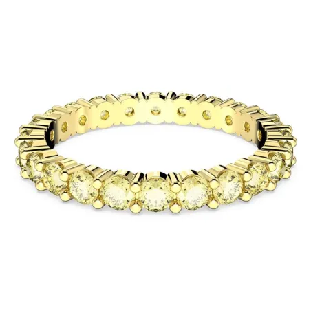 Anillo Swarovski Matrix Baño Oro y Cristales Amarillos 5658664