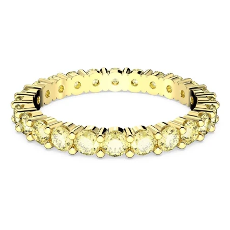 Anillo Swarovski Matrix Baño Oro y Cristales Amarillos 5658664