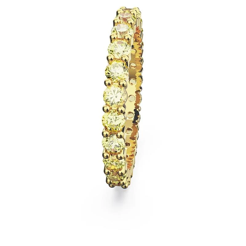 Anillo Swarovski Matrix Baño Oro y Cristales Amarillos 5658664