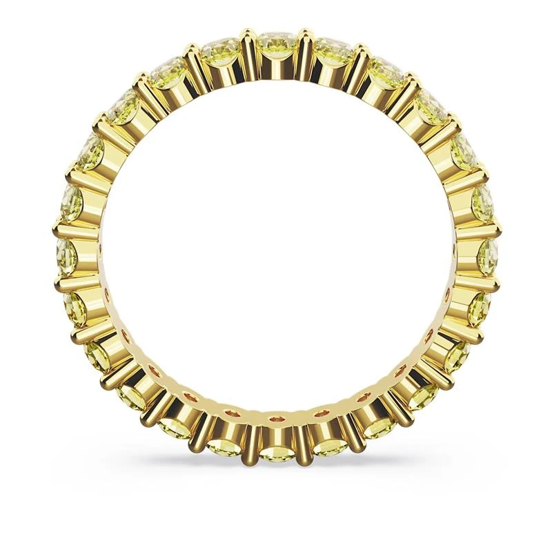Anillo Swarovski Matrix Baño Oro y Cristales Amarillos 5658664