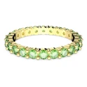 Anillo Swarovski Matrix Baño Oro y Cristales Verdes 5658659