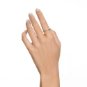 Anillo Swarovski Matrix Baño Oro y Cristales Verdes 5658659