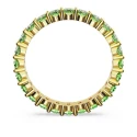 Anillo Swarovski Matrix Baño Oro y Cristales Verdes 5658659