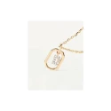 Gargantilla PdPaola Letters Plata Baño Oro  y Circonitas Letra D CO01-515-U