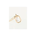 Gargantilla PdPaola Letters Plata Baño Oro  y Circonitas Letra L CO01-523-U