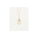 Gargantilla PdPaola Letters Plata Baño Oro  y Circonitas Letra T CO01-531-U