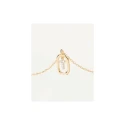 Gargantilla PdPaola Letters Plata Baño Oro  y Circonitas Letra T CO01-531-U