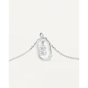 Gargantilla PdPaola Letters Plata Baño Rodio  y Circonitas Letra B CO02-513-U
