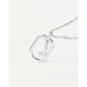Gargantilla PdPaola Letters Plata Baño Rodio  y Circonitas Letra J CO02-521-U