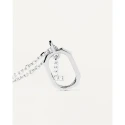 Gargantilla PdPaola Letters Plata Baño Rodio  y Circonitas Letra L CO02-523-U
