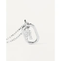Gargantilla PdPaola Letters Plata Baño Rodio  y Circonitas Letra R CO02-529-U