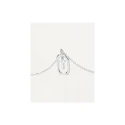 Gargantilla PdPaola Letters Plata Baño Rodio  y Circonitas Letra T CO02-531-U