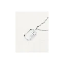 Gargantilla PdPaola Letters Plata Baño Rodio  y Circonitas Letra V CO02-533-U