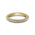 Anillo Pandora Baño Oro Fila Circonitas en Pavé 162627C01