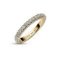Anillo Pandora Baño Oro Fila Circonitas en Pavé 162627C01