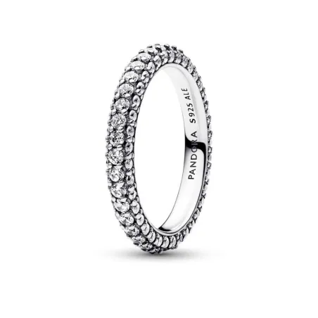 Anillo Pandora Plata Fila Circonitas en Pavé 192627C01