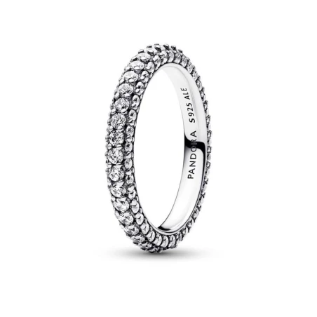 Anillo Pandora Plata Fila Circonitas en Pavé 192627C01