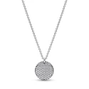 Gargantilla Pandora Círculo Plata y Circontas Pavé 392632C01-45