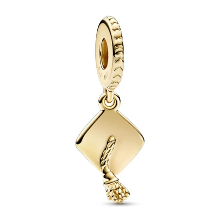 Charm Colgante Pandora Birrete Graduación Baño Oro 761892C00