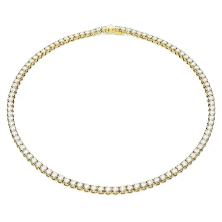 Collar Swarovski Matrix Baño Oro y Cristales Blancos 5681795
