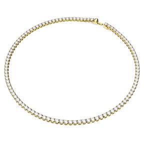 Collar Swarovski Matrix Baño Oro y Cristales Blancos 5681795 2