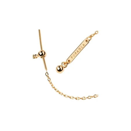 Pulsera Cadena PdPaola Plata Baño Oro PU01-172-U