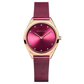 Reloj Bering UltraSlim Mujer Acero Inoxidable Púrpura y Dorado 17031-969