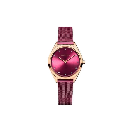 Reloj Bering UltraSlim Mujer Acero Inoxidable Púrpura y Dorado 17031-969