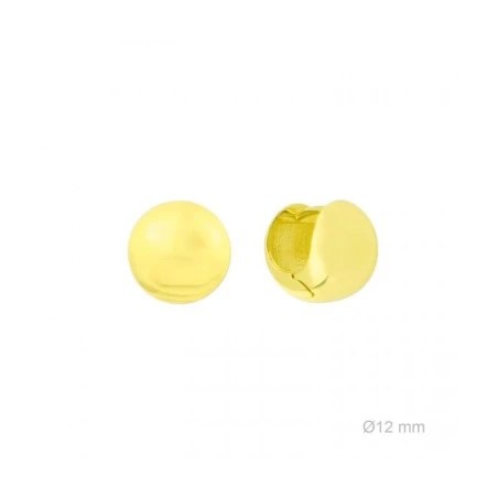 Pendientes Aro Ancho Plata Baño Oro 152556
