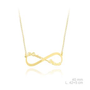 Gargantilla Infinito Plata Baño Oro Te Quiero Mamá 175580