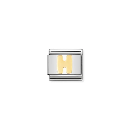 Componible Classic LETRAS acero y oro de 18k (08_H)