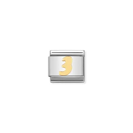 Componible Classic NUMEROS acero y oro de 18k 3