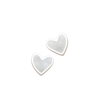 Pendientes Agatha Ruiz de la Prada Plata Baño Rodio Corazón MadrePerla 036ROS
