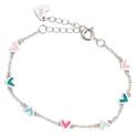 Pulsera Agatha Ruiz de la Prada Degradeé Plata Baño Rodio y Corazones Multicolor 315DEG